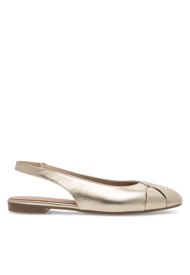 Lasocki Baleriny RST-IRENA-13 Złoty. Kolor: złoty. Materiał: skóra