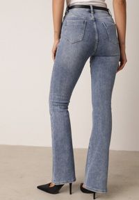 Born2be - Niebieskie Jeansy Dzwony z Bawełny z Wysokim Stanem Nemenphite. Stan: podwyższony. Kolor: niebieski. Styl: klasyczny, elegancki #3