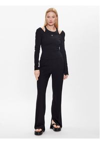 Calvin Klein Jeans Spodnie materiałowe J20J221300 Czarny Regular Fit. Kolor: czarny. Materiał: wiskoza #3