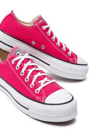 Converse Trampki Chuck Taylor All Star Lift Platform Ox A11539C Różowy. Kolor: różowy. Materiał: materiał. Obcas: na platformie #7