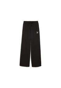 Puma Spodnie Classics Ribbed Relaxed 62663101. Kolor: czarny. Długość: długie #1
