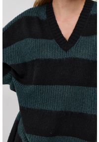 AllSaints - Sweter z domieszką wełny. Kolor: czarny. Materiał: wełna. Długość rękawa: długi rękaw. Długość: długie #3