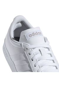Adidas - Buty adidas Vl Court 2.0 W B42314 białe. Okazja: na co dzień. Zapięcie: sznurówki. Kolor: biały. Materiał: materiał, syntetyk, skóra, guma. Szerokość cholewki: normalna #5