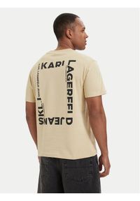 Karl Lagerfeld Jeans T-Shirt B2M17090 Khaki Relaxed Fit. Kolor: brązowy. Materiał: bawełna #1