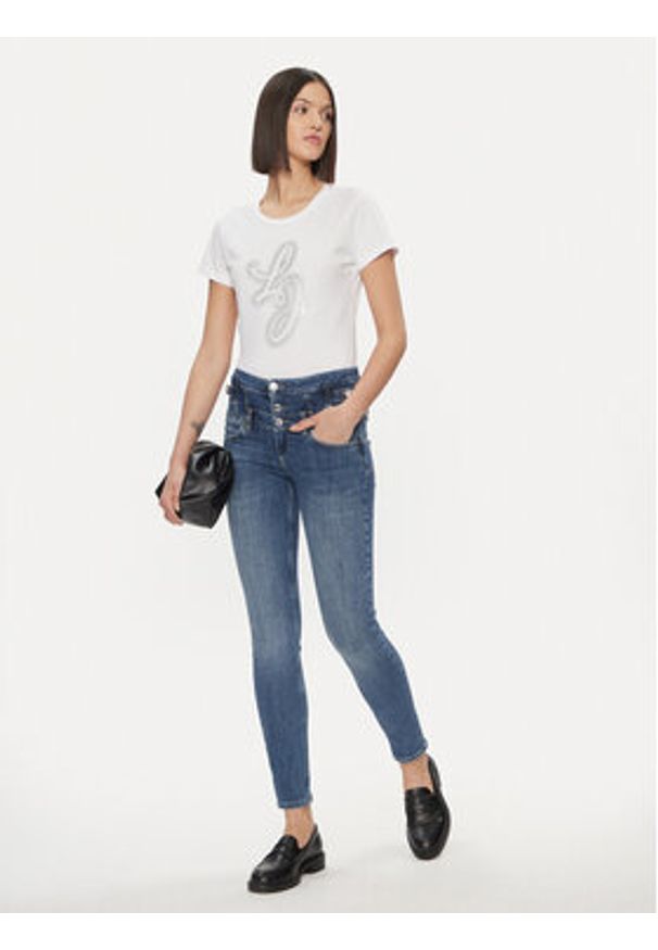 Liu Jo T-Shirt WA4051 JS923 Biały Regular Fit. Kolor: biały. Materiał: bawełna