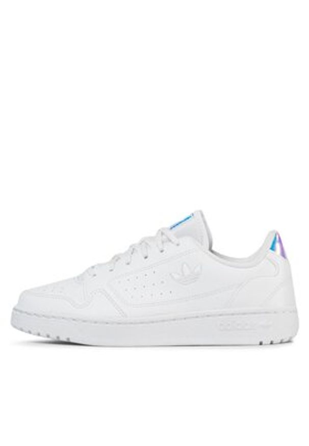 Adidas - adidas Sneakersy Ny 90 J FY9841 Biały. Kolor: biały. Materiał: skóra
