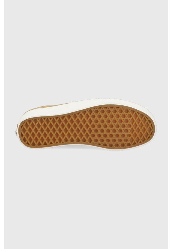 Vans tenisówki UA Authentic damskie kolor zielony. Nosek buta: okrągły. Zapięcie: sznurówki. Kolor: zielony. Materiał: guma, bawełna. Szerokość cholewki: normalna