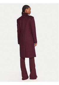 BOSS Płaszcz wełniany Classin 50548371 Fioletowy Regular Fit. Kolor: fioletowy. Materiał: wełna
