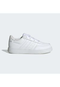 Adidas - Breaknet Lifestyle Court Lace Shoes. Okazja: na co dzień. Kolor: szary, biały, wielokolorowy. Materiał: materiał. Sport: tenis