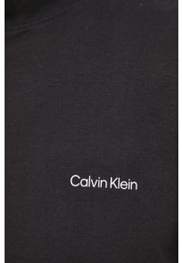 Calvin Klein longsleeve męski kolor czarny gładki. Okazja: na co dzień. Kolor: czarny. Długość rękawa: długi rękaw. Wzór: gładki. Styl: casual #4
