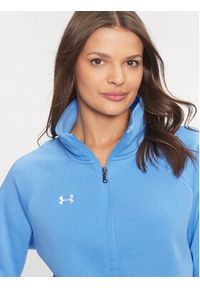 Under Armour Bluza Ua Rival Fleece 1379492 Niebieski Loose Fit. Kolor: niebieski. Materiał: bawełna