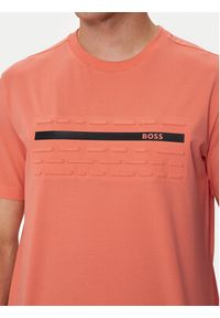 BOSS T-Shirt Tee 4 50513010 Pomarańczowy Regular Fit. Kolor: pomarańczowy. Materiał: bawełna #4