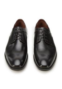 Wittchen - Męskie buty derby skórzane z tłoczonym zapiętkiem czarne. Okazja: na co dzień. Kolor: czarny. Materiał: skóra. Sezon: lato. Styl: casual, elegancki #8
