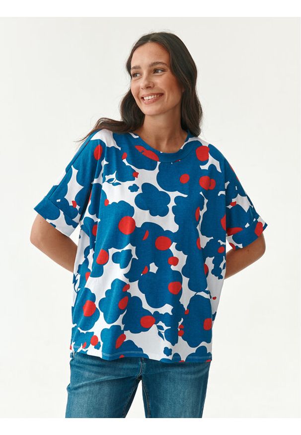 Tatuum T-Shirt Like 1 T2214.110 Niebieski Regular Fit. Kolor: niebieski. Materiał: bawełna