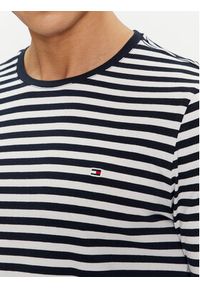 TOMMY HILFIGER - Tommy Hilfiger Longsleeve MW0MW10804 Granatowy Slim Fit. Kolor: niebieski. Materiał: bawełna. Długość rękawa: długi rękaw