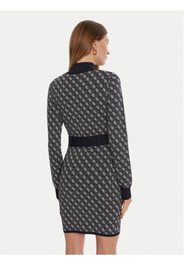 Guess Sukienka dzianinowa Lise W4BK43 Z37K0 Niebieski Regular Fit. Kolor: niebieski. Materiał: syntetyk