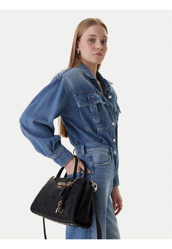 Guess Torebka Anise HWPD99 16060 Czarny. Kolor: czarny. Materiał: skórzane