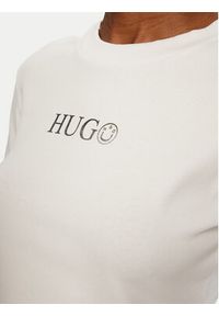 Hugo - HUGO Bluzka Della 50537288 Biały Slim Fit. Kolor: biały. Materiał: bawełna #5