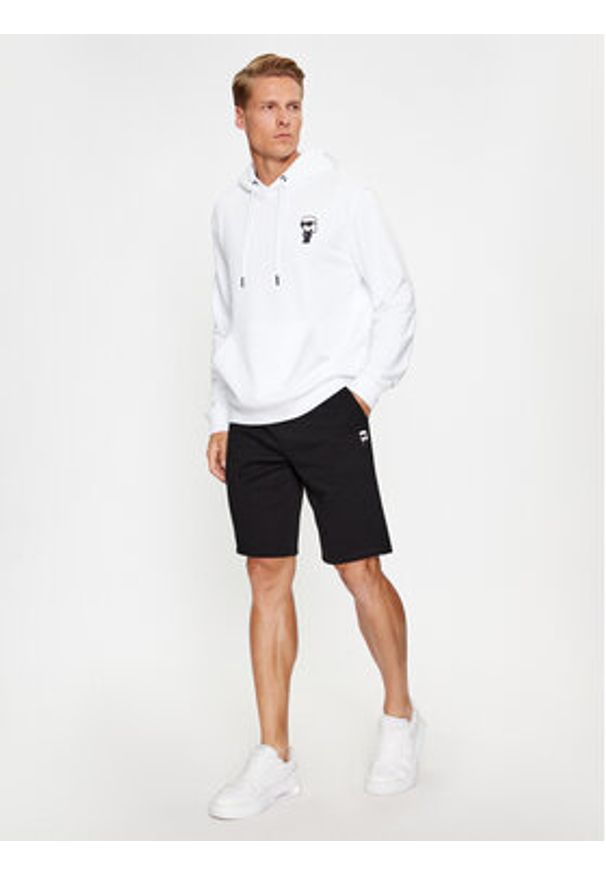 Karl Lagerfeld - KARL LAGERFELD Szorty sportowe 705897 500900 Czarny Regular Fit. Kolor: czarny. Materiał: bawełna. Styl: sportowy