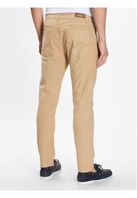INDICODE Spodnie materiałowe Rajan 60-249 Brązowy Regular Fit. Kolor: brązowy. Materiał: bawełna