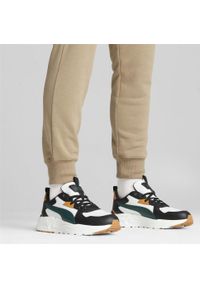 Puma - Męskie sneakersy Trinity Lite PUMA Black Dark Myrtle Caramel Latte Green Beige. Kolor: wielokolorowy, czarny, beżowy, zielony