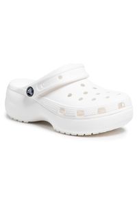 Crocs - Klapki CROCS - Classic Platform Clog W 206750 White. Kolor: biały. Obcas: na platformie #1