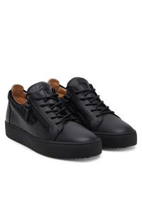 Giuseppe Zanotti - GIUSEPPE ZANOTTI Sneakersy May London RU40038/001 Czarny. Kolor: czarny. Materiał: skóra #3