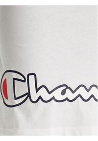 Champion Sukienka codzienna Script Logo Ribbed Trim 112657 Biały Regular Fit. Okazja: na co dzień. Kolor: biały. Materiał: bawełna. Typ sukienki: proste. Styl: casual #4
