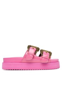 Versace Jeans Couture Klapki 80VA3SM1 ZS190 499 Różowy. Kolor: różowy. Materiał: skóra #1