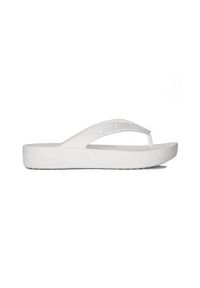 Japonki damskie Crocs Platform Flip. Kolor: biały. Materiał: syntetyk, materiał. Obcas: na platformie #1