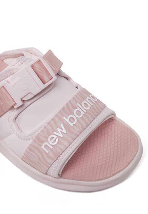 New Balance Klapki SWA330N3 Różowy. Kolor: różowy. Materiał: materiał