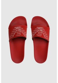 Emporio Armani - EMPORIO ARMANI Klapki czerwone z logo, Rozmiar 39. Kolor: czerwony #2