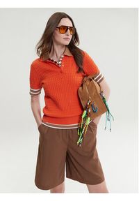 GESTUZ - Gestuz Bermudy Paula 10909173 Brązowy Loose Fit. Kolor: brązowy. Materiał: syntetyk #3