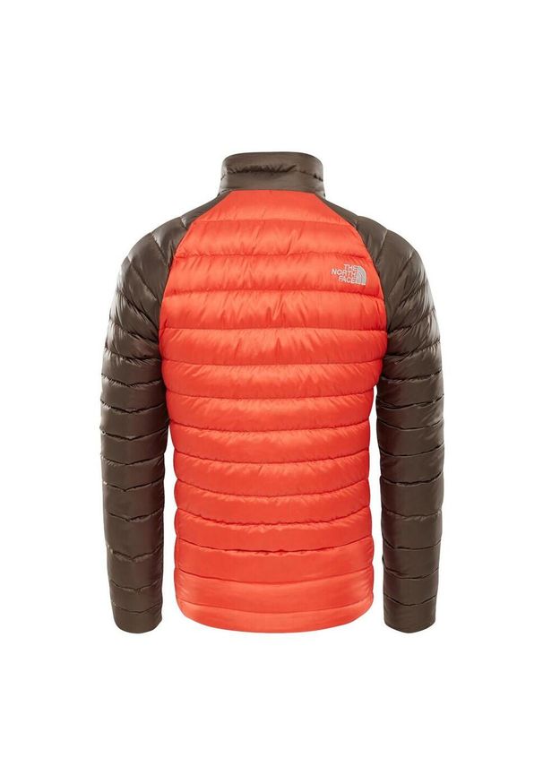 Kurtka turystyczna puchowa męska The North Face M Trevail Jacket. Kolor: pomarańczowy. Materiał: puch. Sport: turystyka piesza