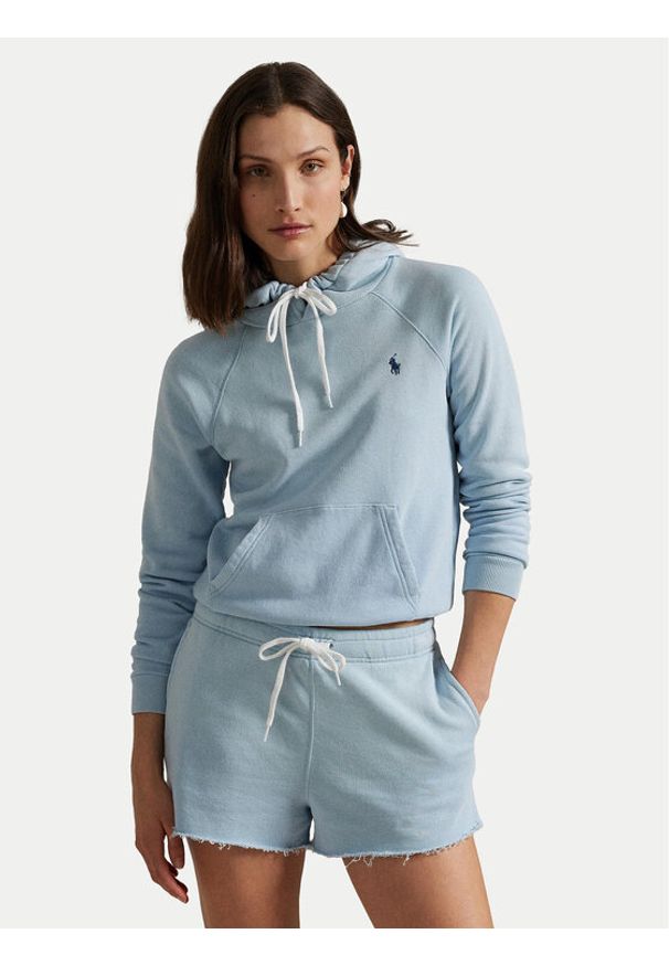 Polo Ralph Lauren Bluza 211935583013 Błękitny Regular Fit. Typ kołnierza: polo. Kolor: niebieski. Materiał: bawełna