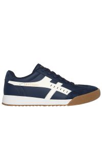 skechers - Buty męskie Skechers Zinger Manzanilla Totale 183280NVW - granatowe. Zapięcie: sznurówki. Kolor: niebieski. Materiał: syntetyk, skóra, guma, zamsz. Szerokość cholewki: normalna. Model: Skechers Sport