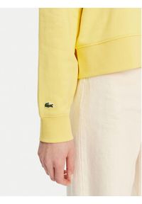 Lacoste Bluza SF2649 Żółty Relaxed Fit. Kolor: żółty. Materiał: bawełna #3