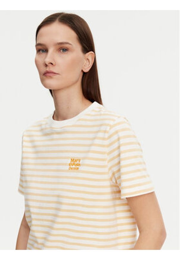 Marc O'Polo Denim T-Shirt 500 0005 953 Pomarańczowy Relaxed Fit. Typ kołnierza: polo. Kolor: pomarańczowy. Materiał: bawełna