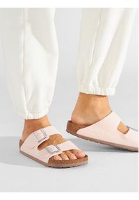 Birkenstock Klapki Arizona Bs 1019635 Różowy. Kolor: różowy. Materiał: skóra