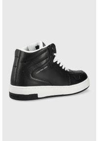 Calvin Klein Jeans buty kolor czarny. Nosek buta: okrągły. Zapięcie: sznurówki. Kolor: czarny. Materiał: poliester, guma