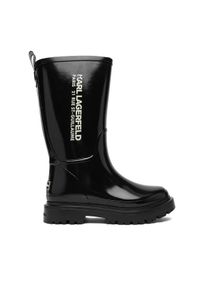 Karl Lagerfeld - KARL LAGERFELD Kalosze KL47180S Czarny. Kolor: czarny. Materiał: syntetyk #1