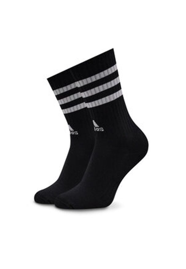 Adidas - adidas Skarpety długie 3-Stripes Cushioned Crew Socks 3 Pairs IC1323 Szary. Kolor: szary. Materiał: bawełna