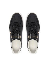 TOMMY HILFIGER - Tommy Hilfiger Sneakersy Th Chic Low Profile Vulc FW0FW09104 Czarny. Kolor: czarny. Materiał: skóra #3