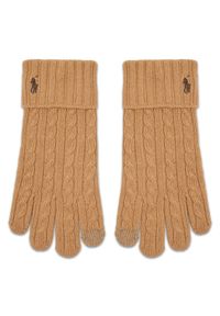 Rękawiczki Damskie Polo Ralph Lauren. Kolor: brązowy #1