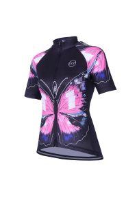 MADANI - Koszulka rowerowa damska madani. Kolor: różowy, czarny, wielokolorowy, niebieski