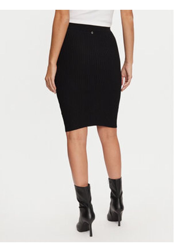 Guess Spódnica ołówkowa Isabella W4BD52 Z3HP2 Czarny Slim Fit. Kolor: czarny. Materiał: wiskoza