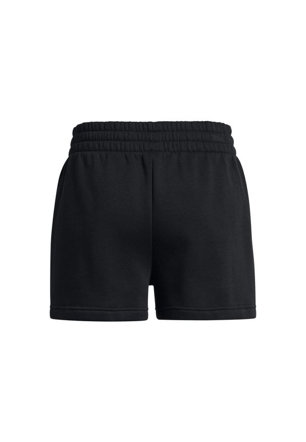 Spodnie do biegania damskie Under Armour Rival Fleece. Kolor: czarny. Długość: krótkie. Sport: bieganie