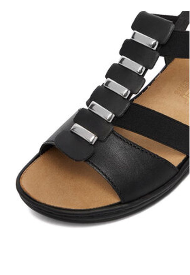 Rieker Sandały CEO-64580-00 Czarny. Kolor: czarny. Materiał: skóra