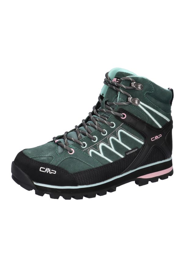 Buty trekkingowe damskie CMP Moon Mid WP. Kolor: zielony. Styl: sportowy