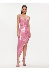 NORMA KAMALI Sukienka koktajlowa ST1233LM554966 Różowy Slim Fit. Kolor: różowy. Materiał: syntetyk. Styl: wizytowy